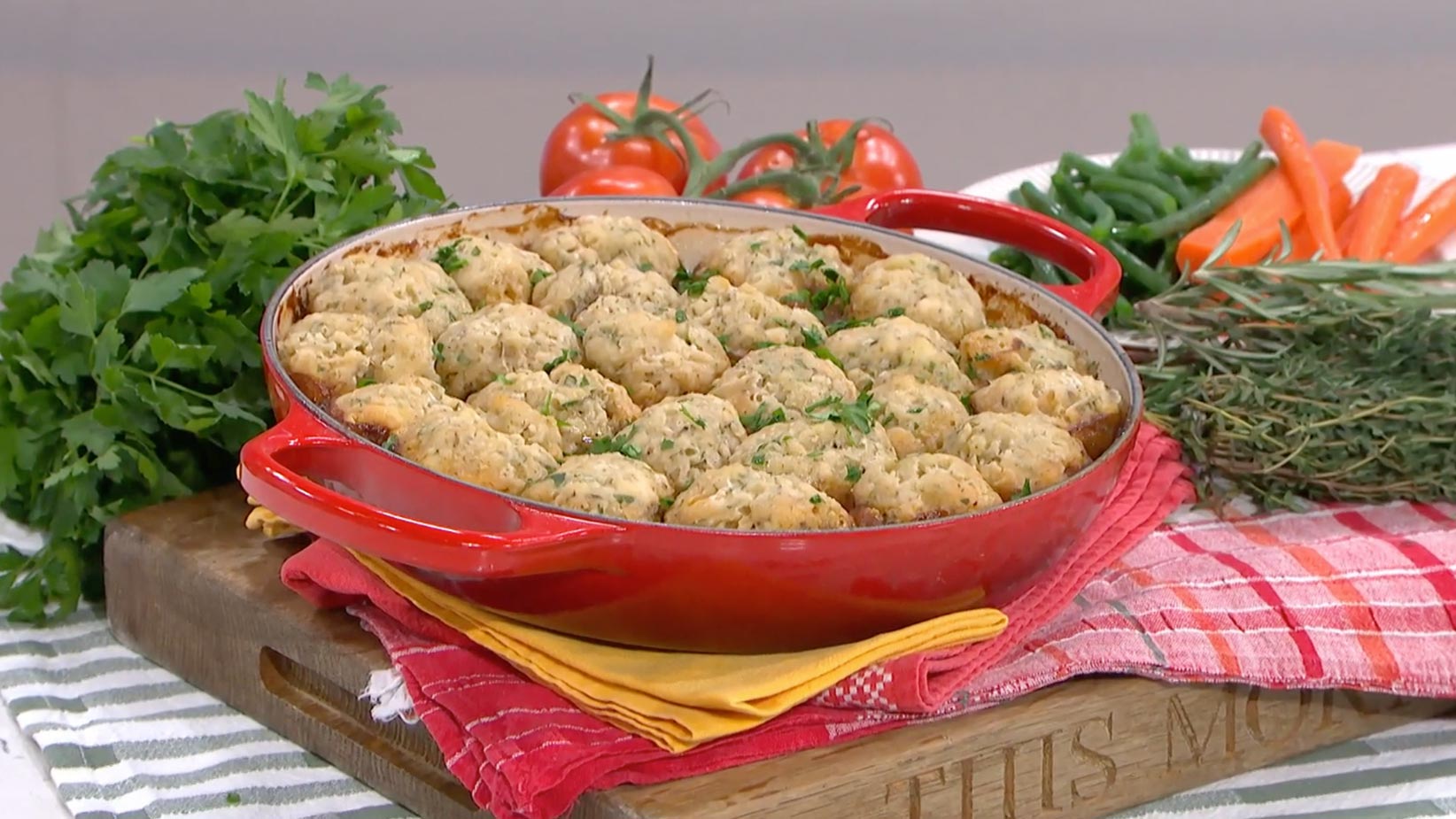Rosemary Shrager’s hearty beef stew with herby dumplings This Morning