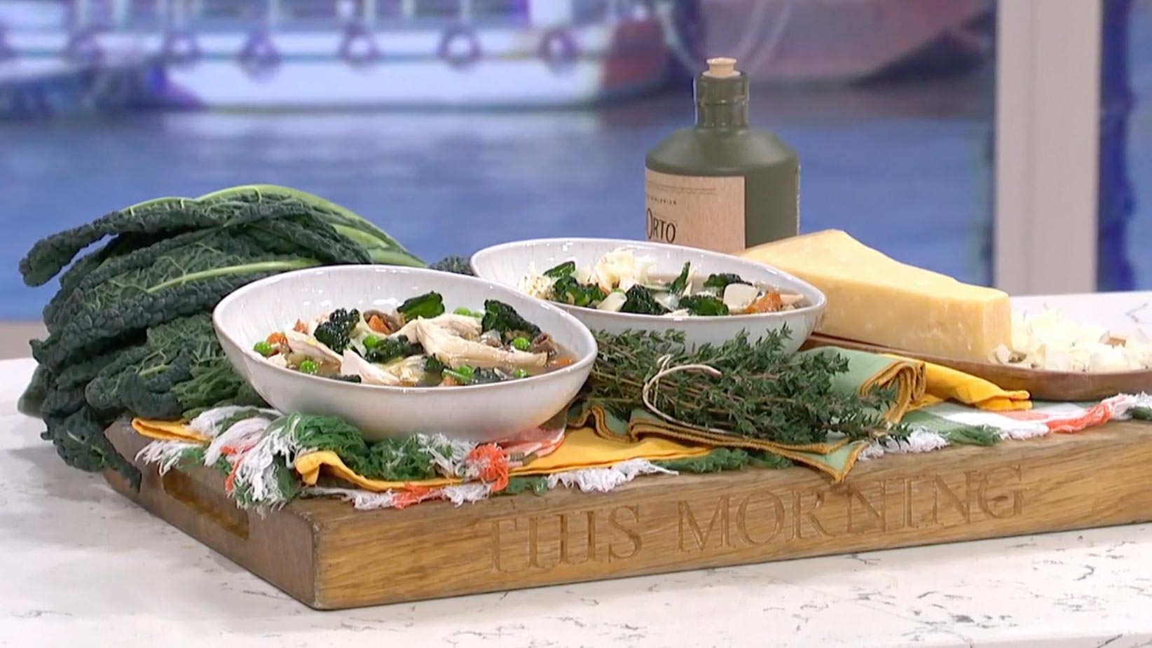 Tom Kerridge’s warming chicken and pearl barley soup | This Morning