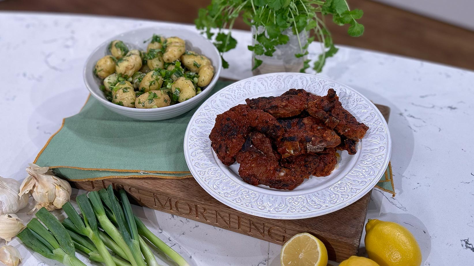 Nisha Katona’s spicy BBQ lamb chops This Morning