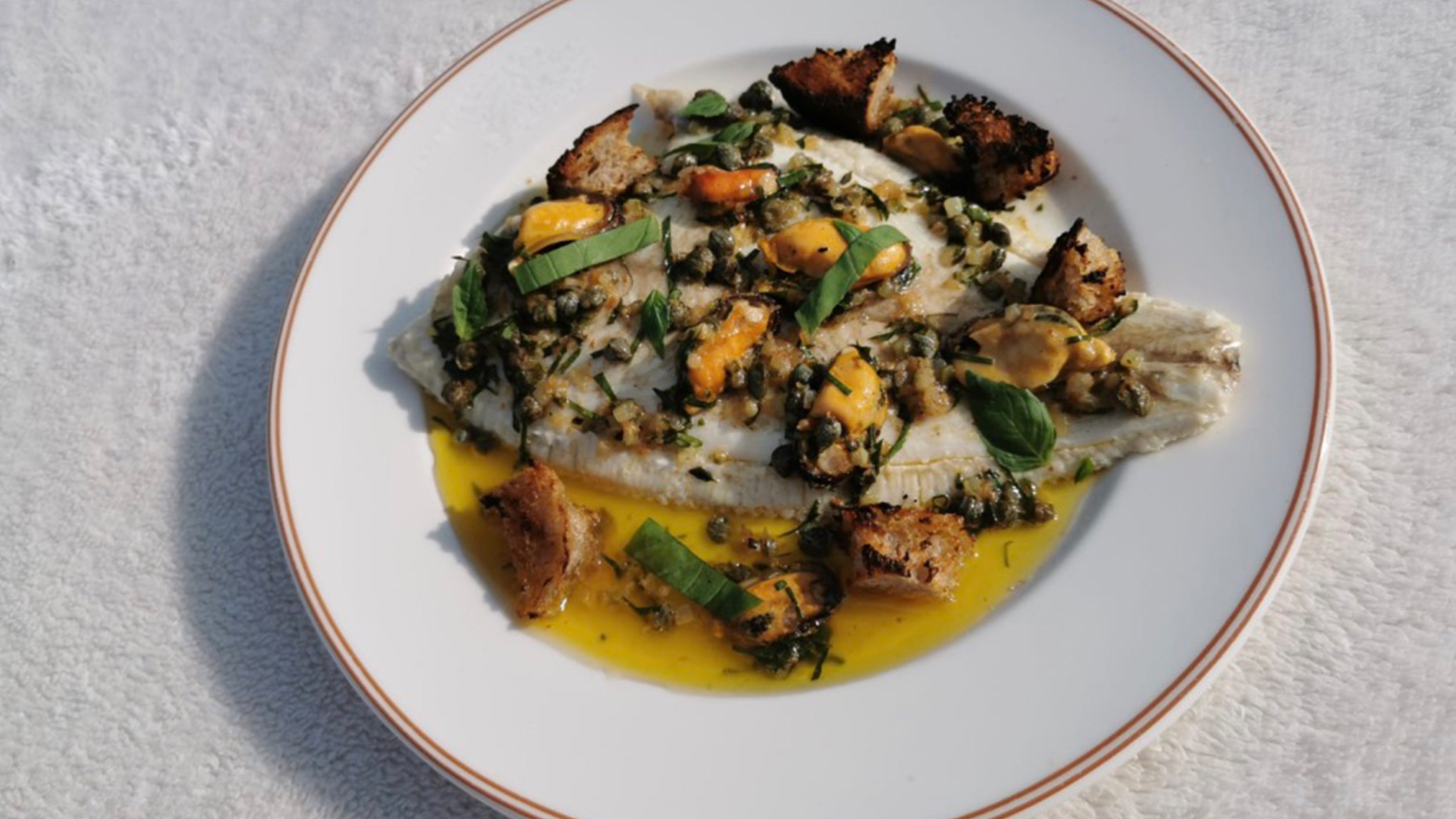 Paul Ainsworth's Cornish plaice with mussels and garlic This Morning