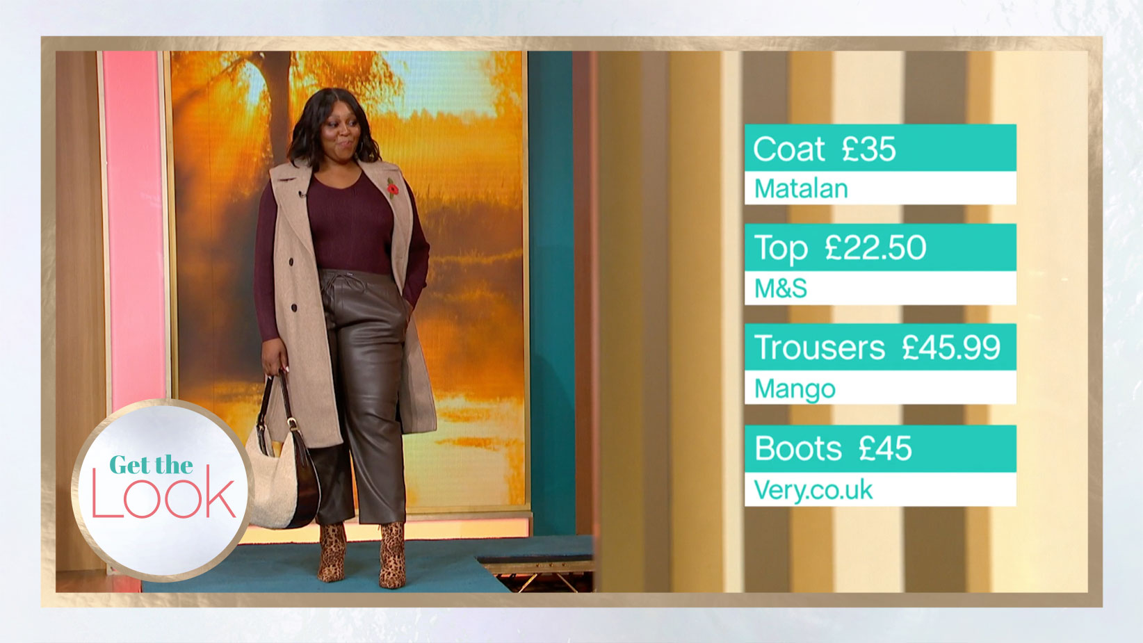 Matalan leather look on sale trousers