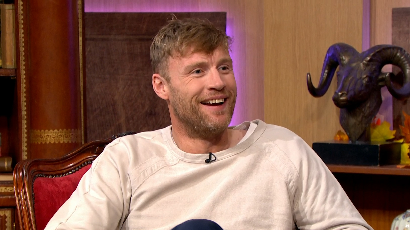 Freddie Flintoff Unveils His New Book In The Library 