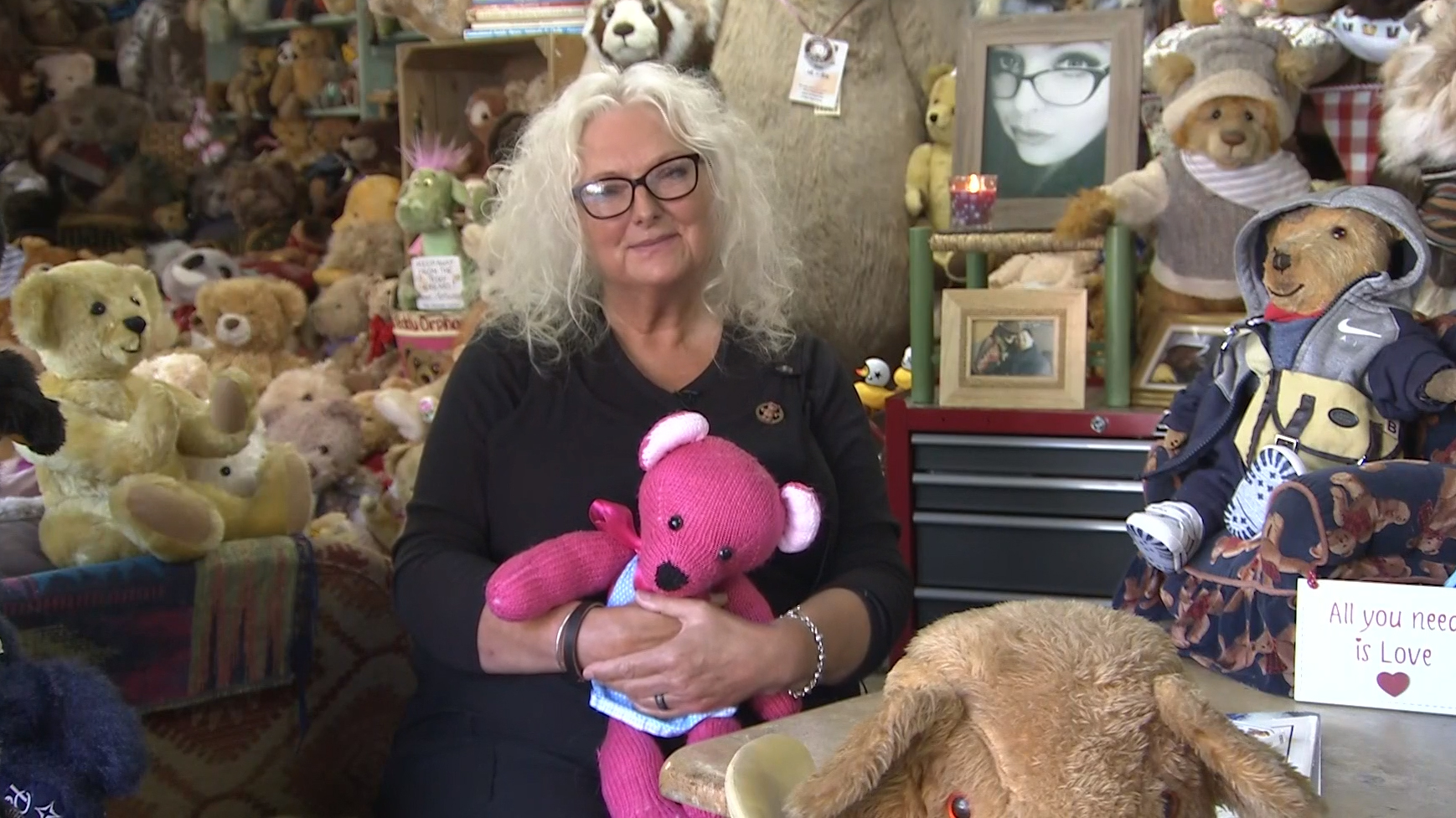 Un-bear-lievable: The woman who shares her home with 12,000 teddies ...