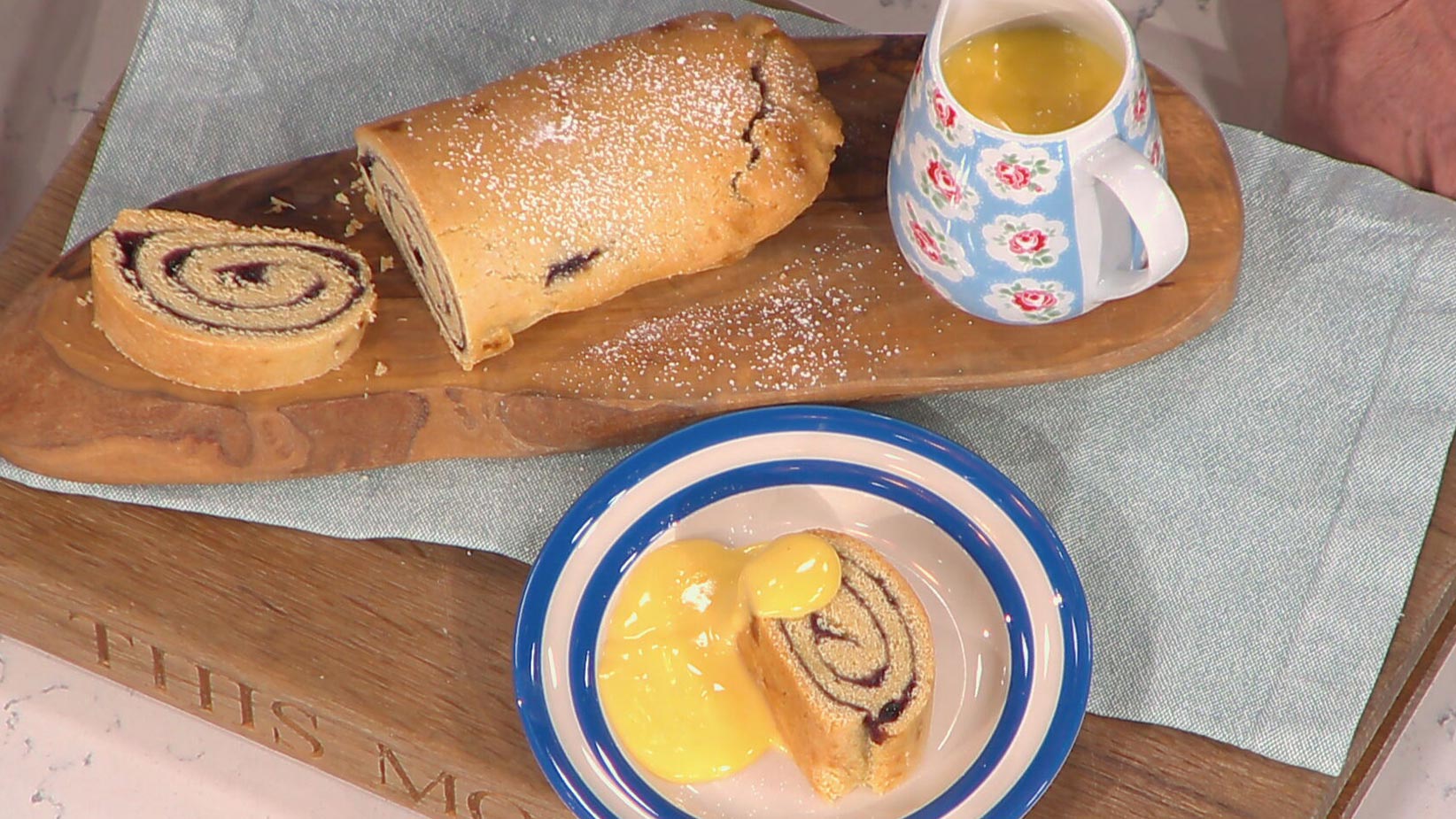 Phil Vickery's retro desserts Jam roly poly and Arctic roll This Morning