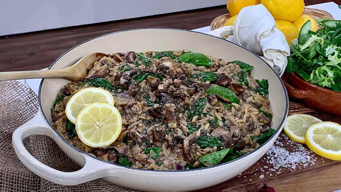 Deliciously Ella's creamy mushroom risotto This Morning