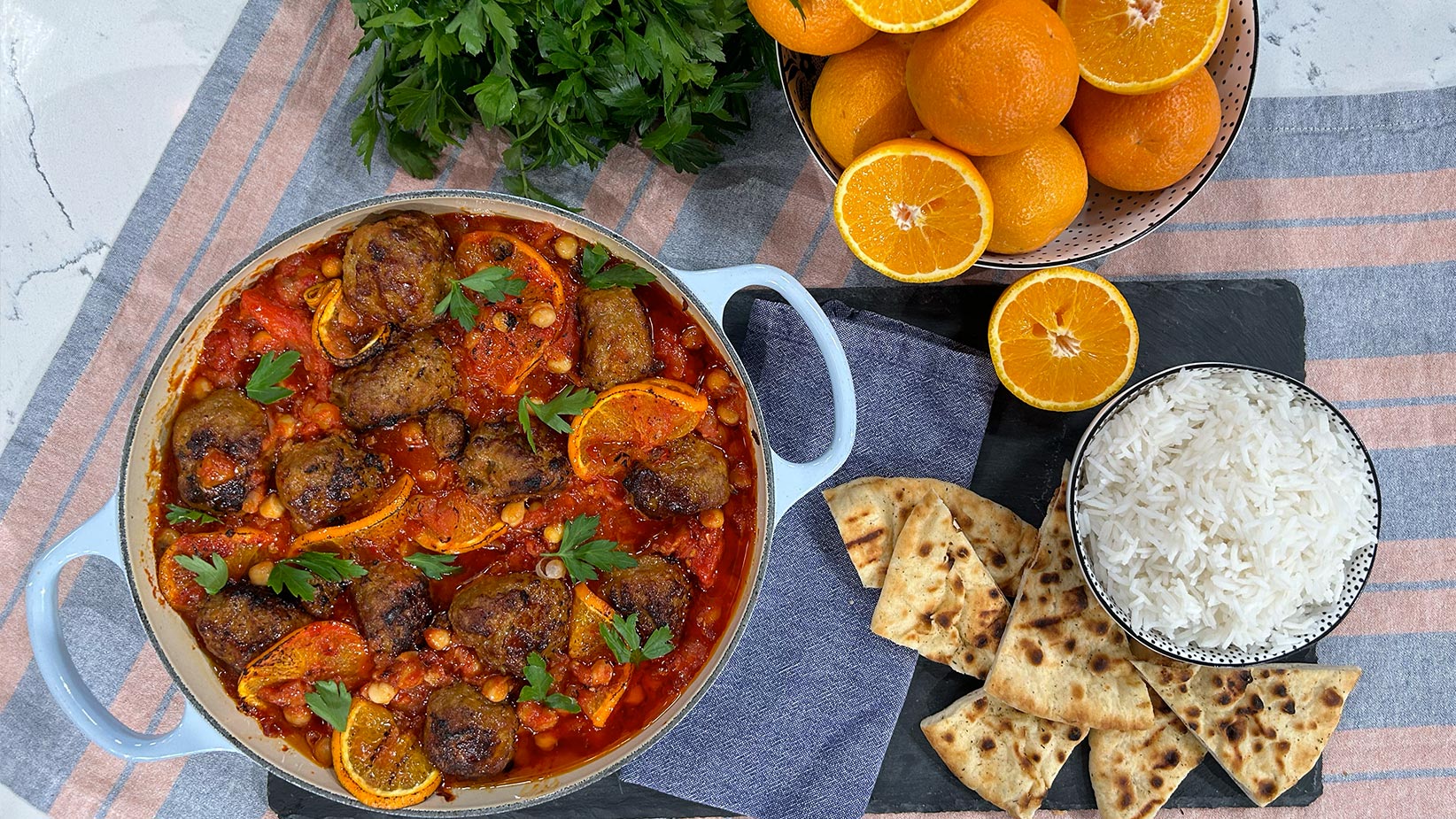 Donal Skehan’s harissa lamb meatballs This Morning