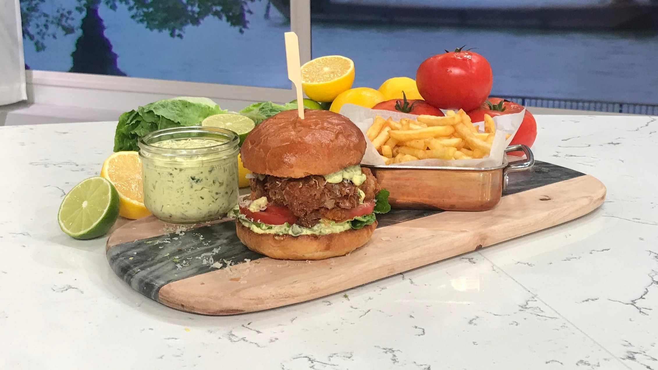 Paul Ainsworth's day boat fish burgers This Morning