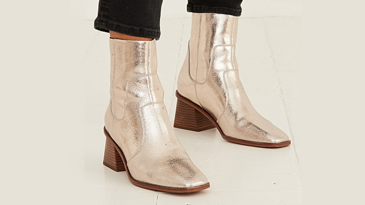 oliver bonas gold boots