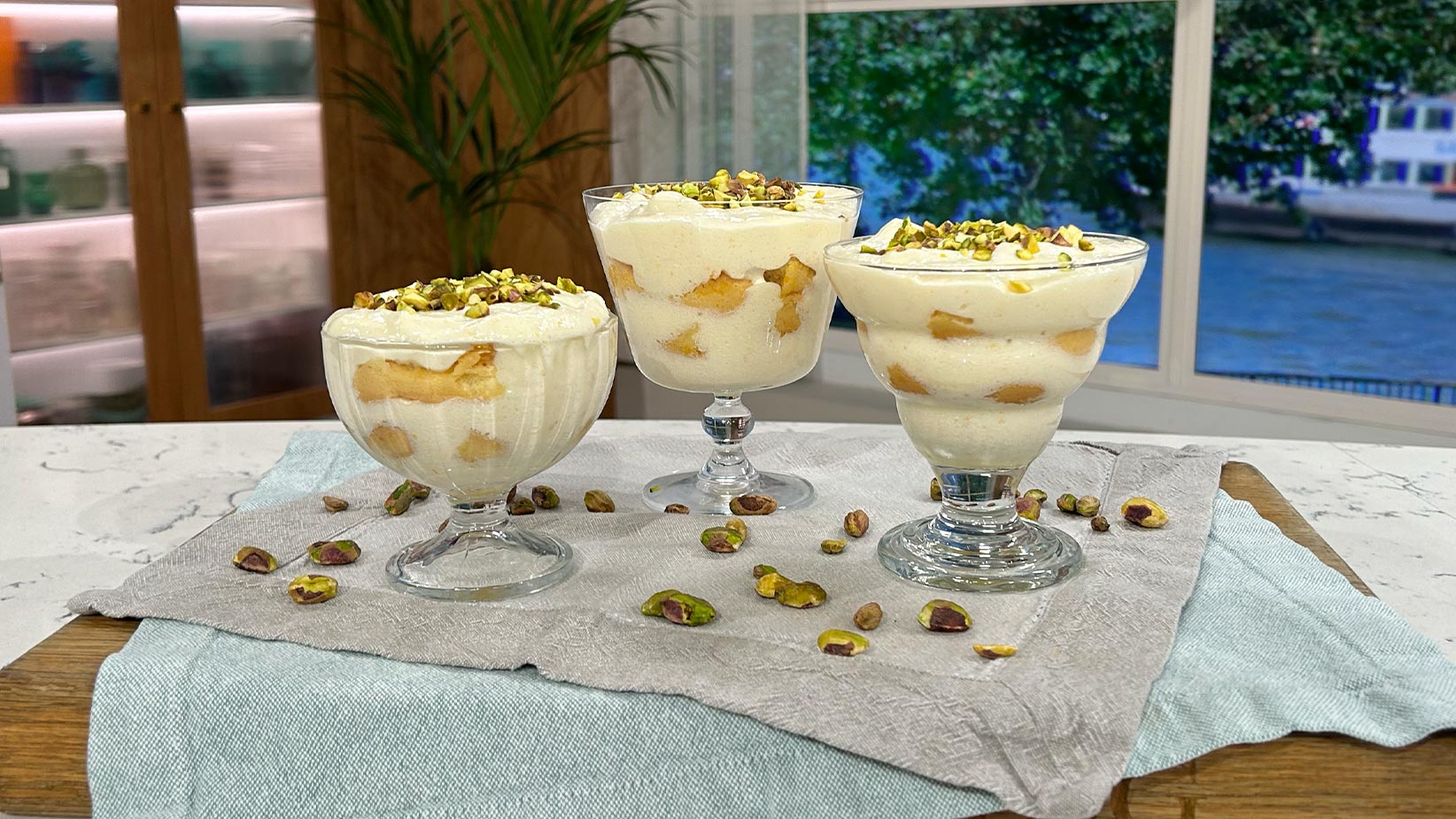 Gino D’Acampo’s orange and pistachio tiramisu