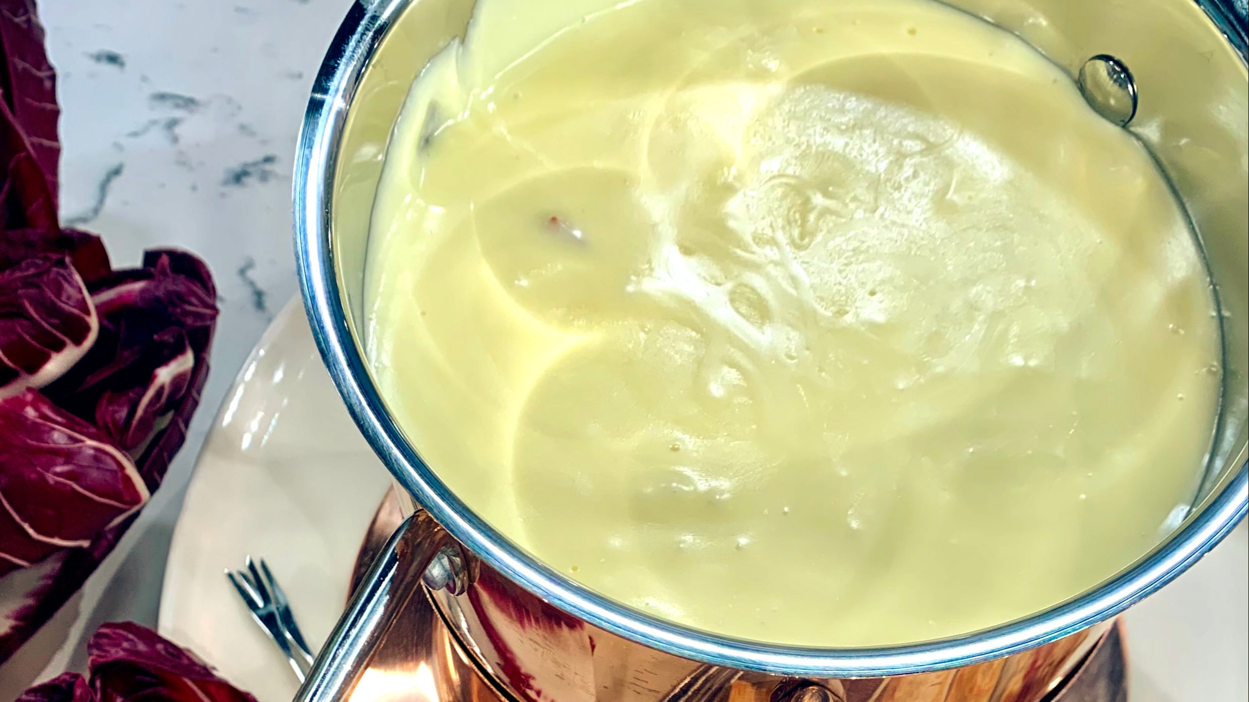 James Martin's celebratory cheese fondue This Morning