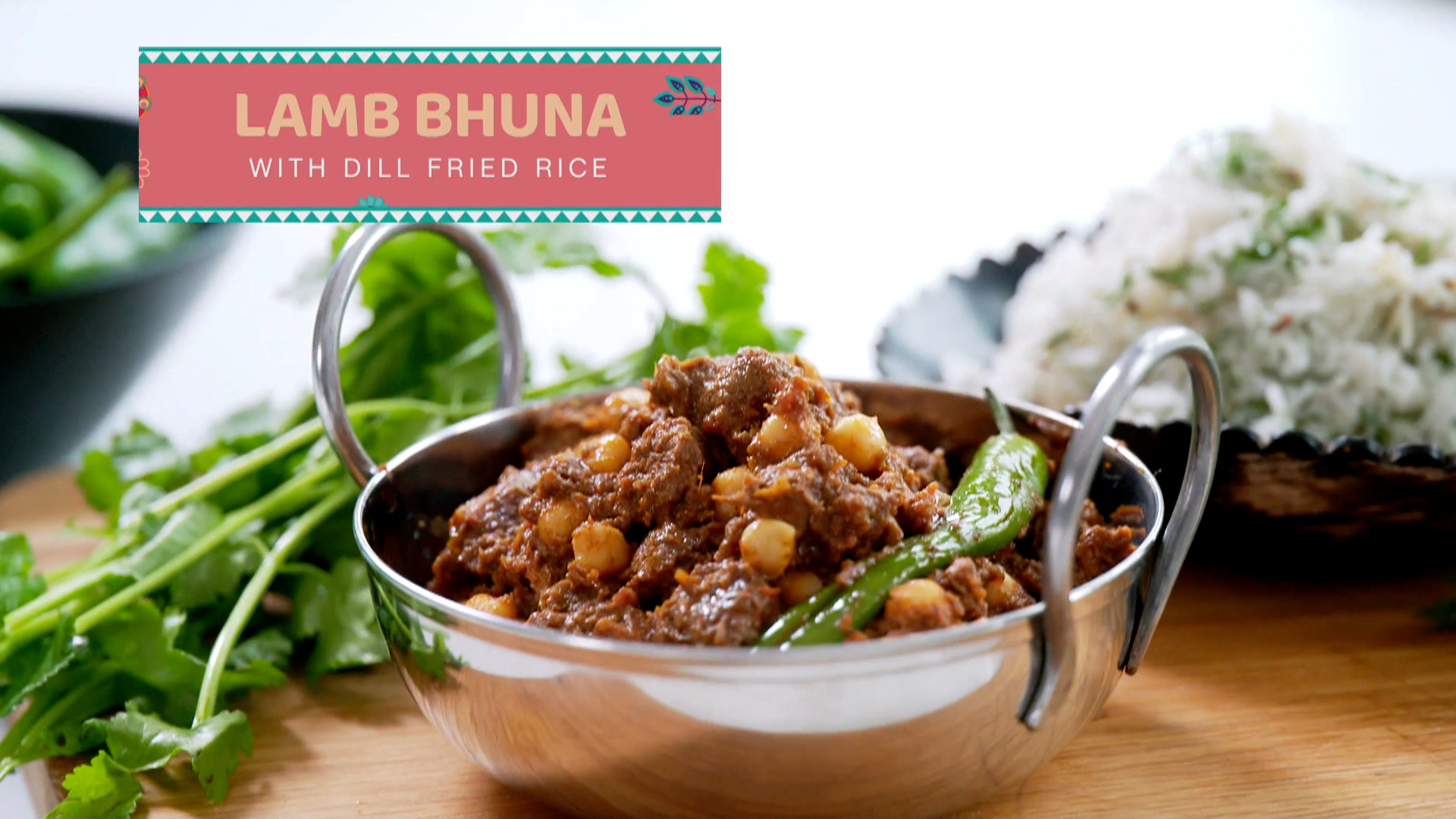 Nisha Katona's lamb bhuna with dill fried rice This Morning