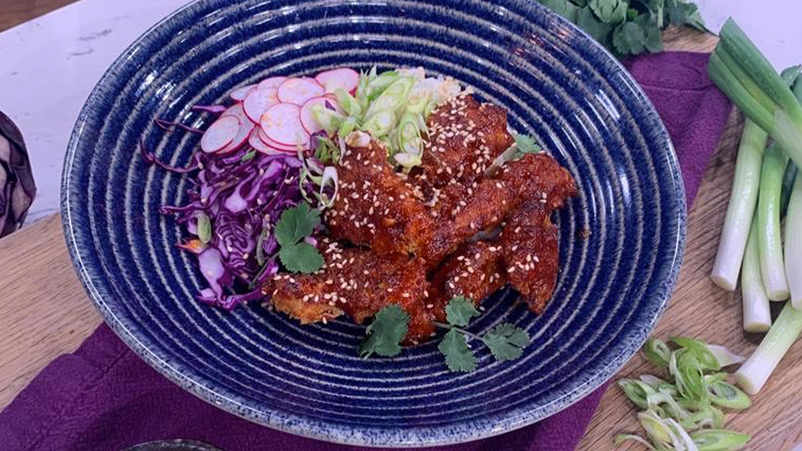 Donal Skehan's Korean chicken bowls fakeaway This Morning