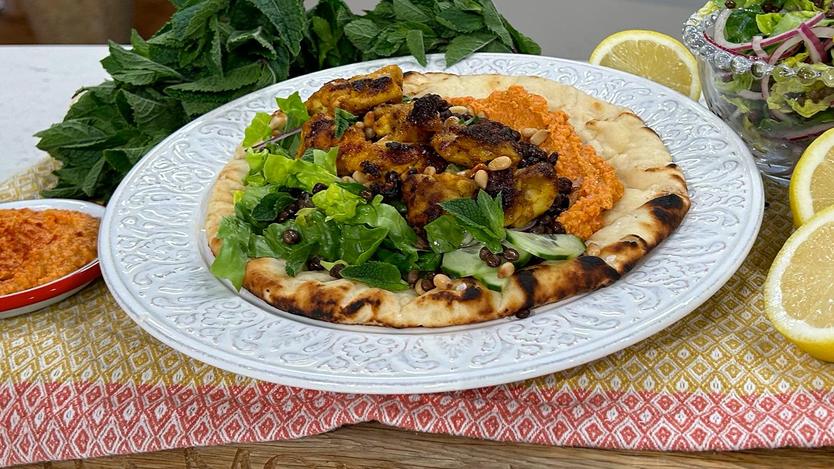Donal Skehan’s chicken shawarma flatbreads This Morning