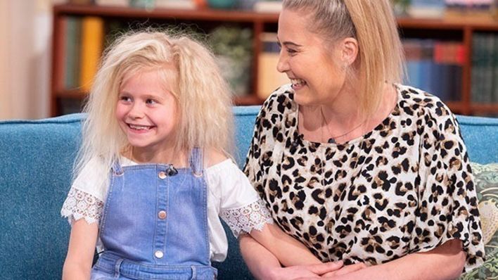 The seven-year-old girl embracing her 'uncombable' hair | This Morning