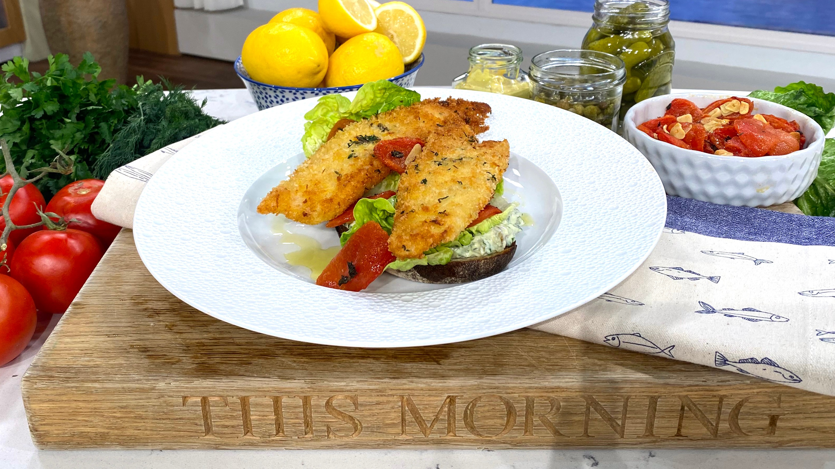 James Martin's fish finger sandwich This Morning