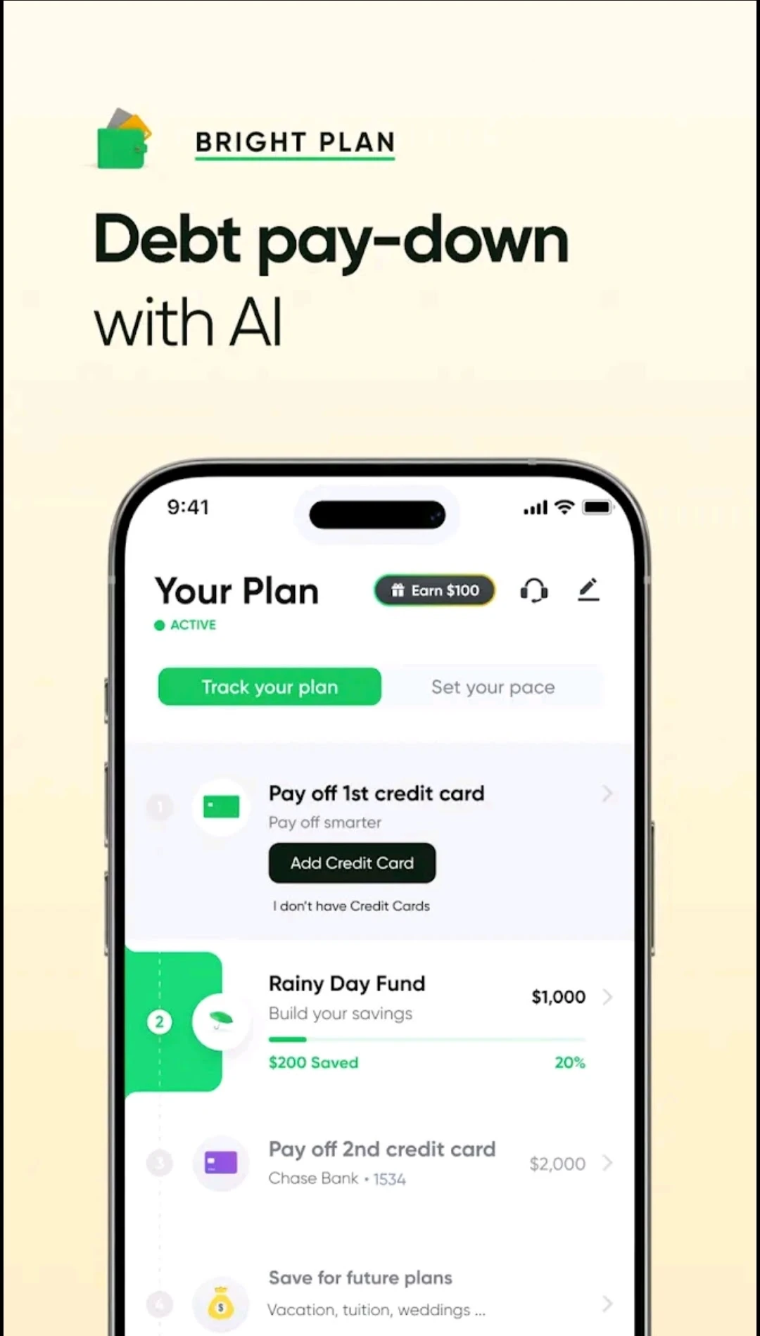 Bright app screenshot