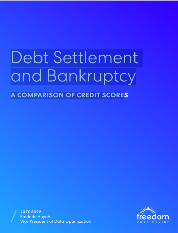 Debt Settlement and Bankruptcy: A Comparison of Credit Scores