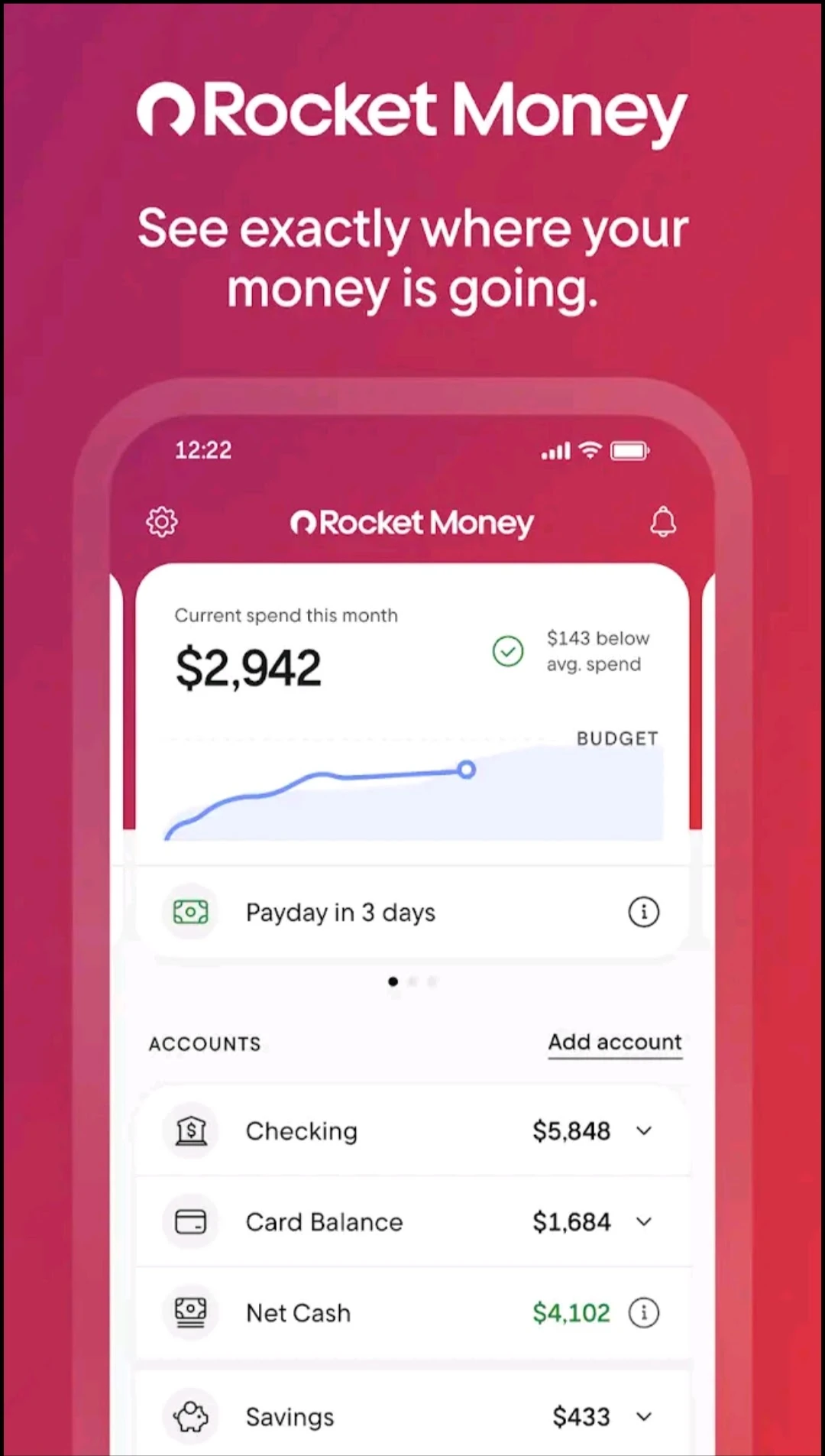 Rocket Money app screenshot