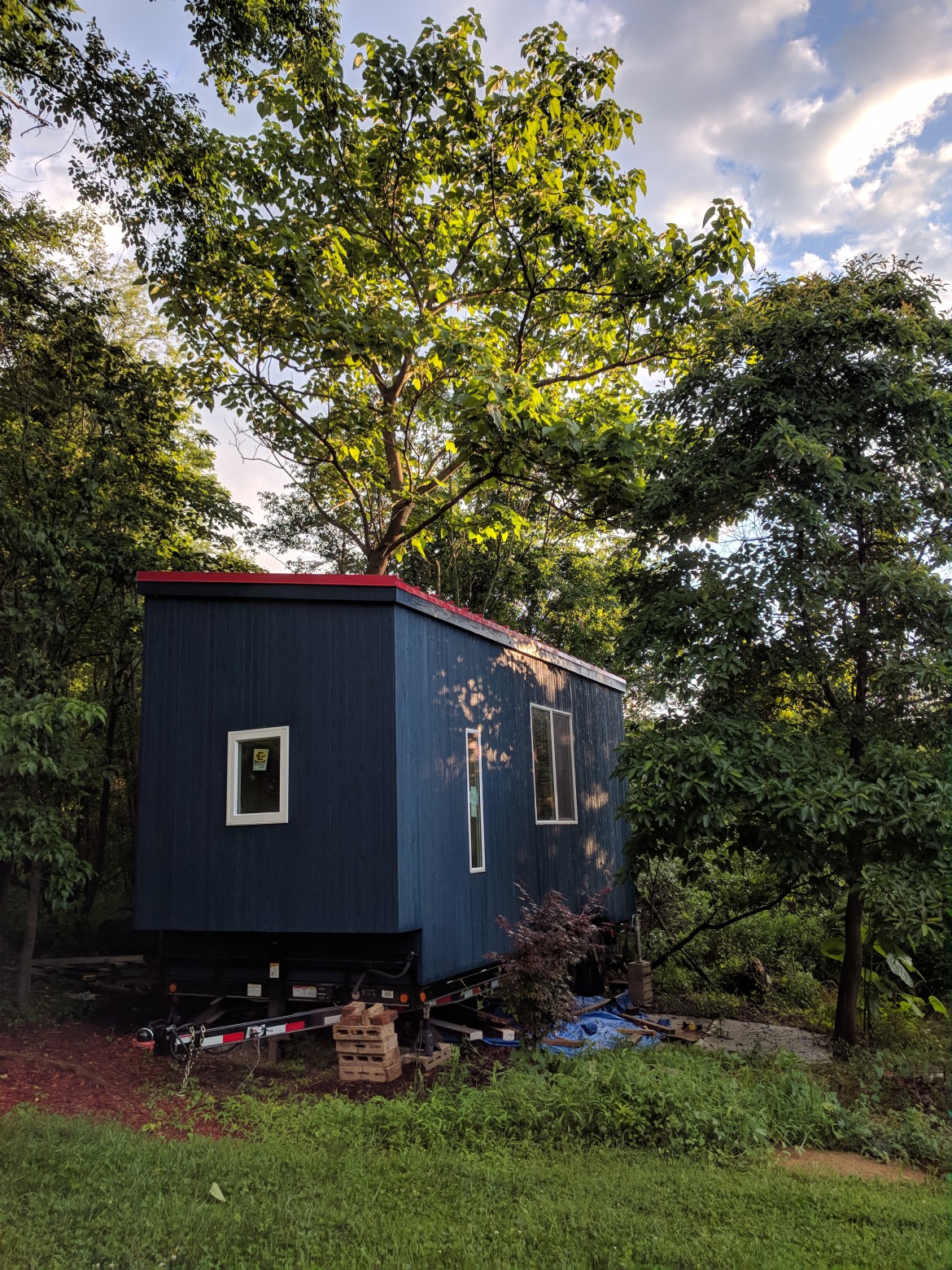 tiny house in the woods