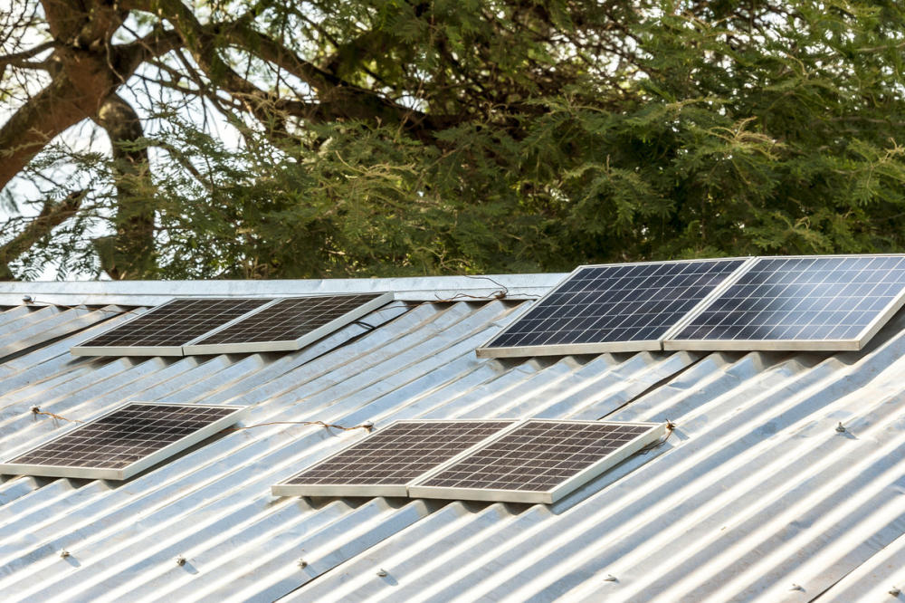 Solarmodule in Ruanda