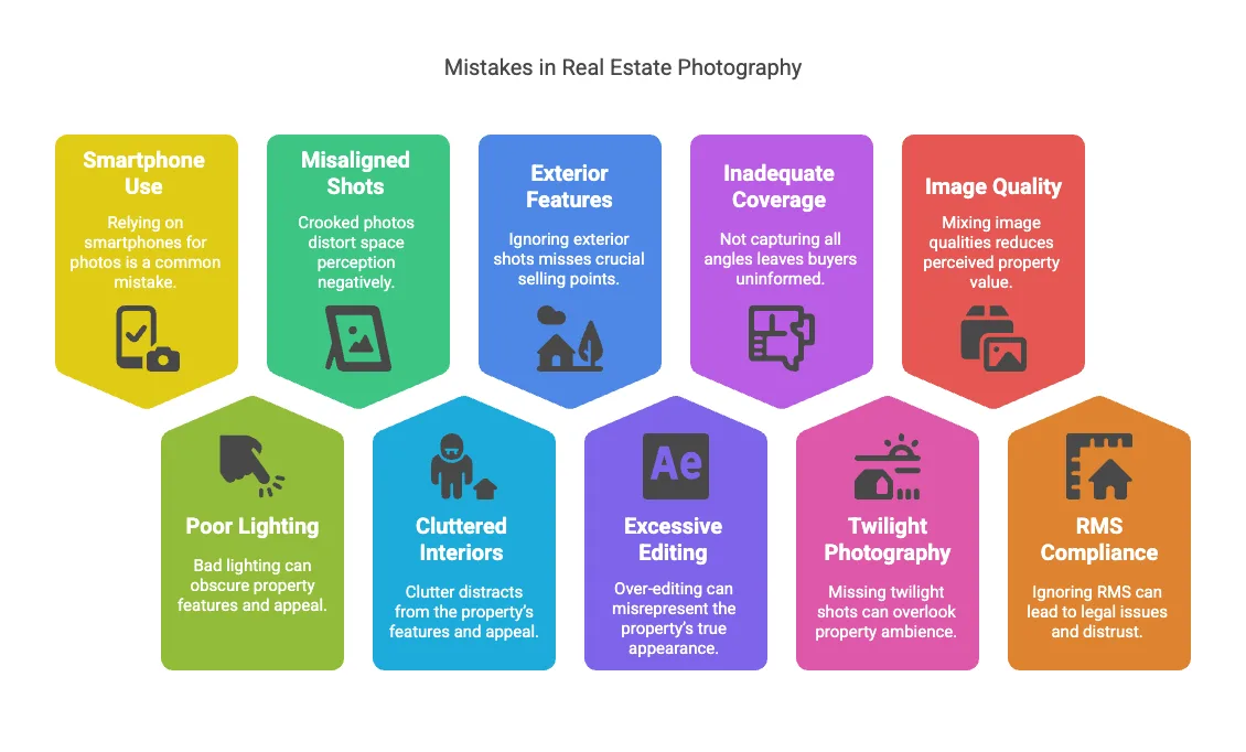 The Top 10 Mistakes Realtors Make with Real Estate Photos (And How to Fix Them)
