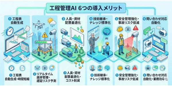 工程管理AIシステムの導入メリット6選