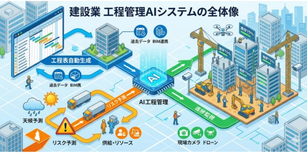 建設業の工程管理AIシステムとは？基礎知識と導入が進む背景