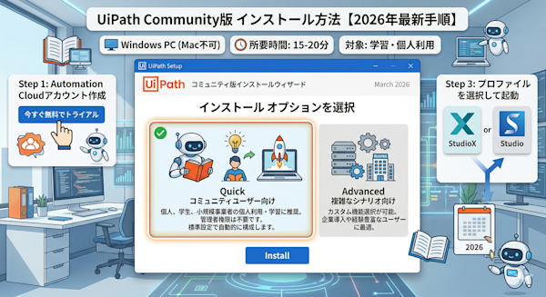 インストールウィザードの「Quick」選択画面のスクリーンショット