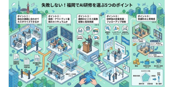 失敗しない！福岡でAI研修を選ぶ5つのポイント
