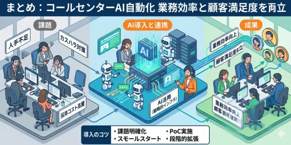 コールセンターAI自動化で業務効率と顧客満足度を両立しよう