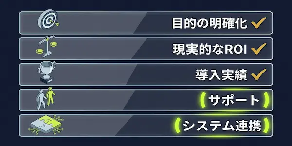 AI企業選定の実践チェックリスト