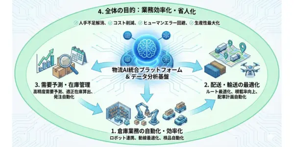 物流AI企業が提供する4つの主要ソリューション