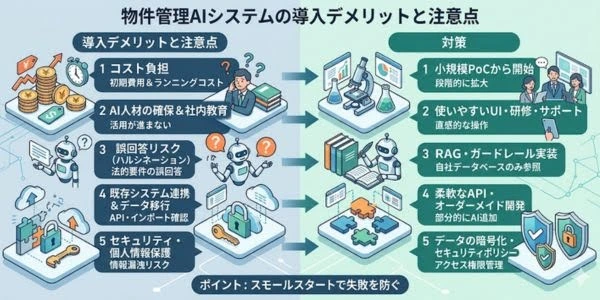 物件管理AIシステムの導入デメリットと注意点