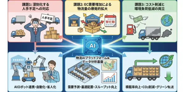 物流AI企業が解決する3つの経営課題