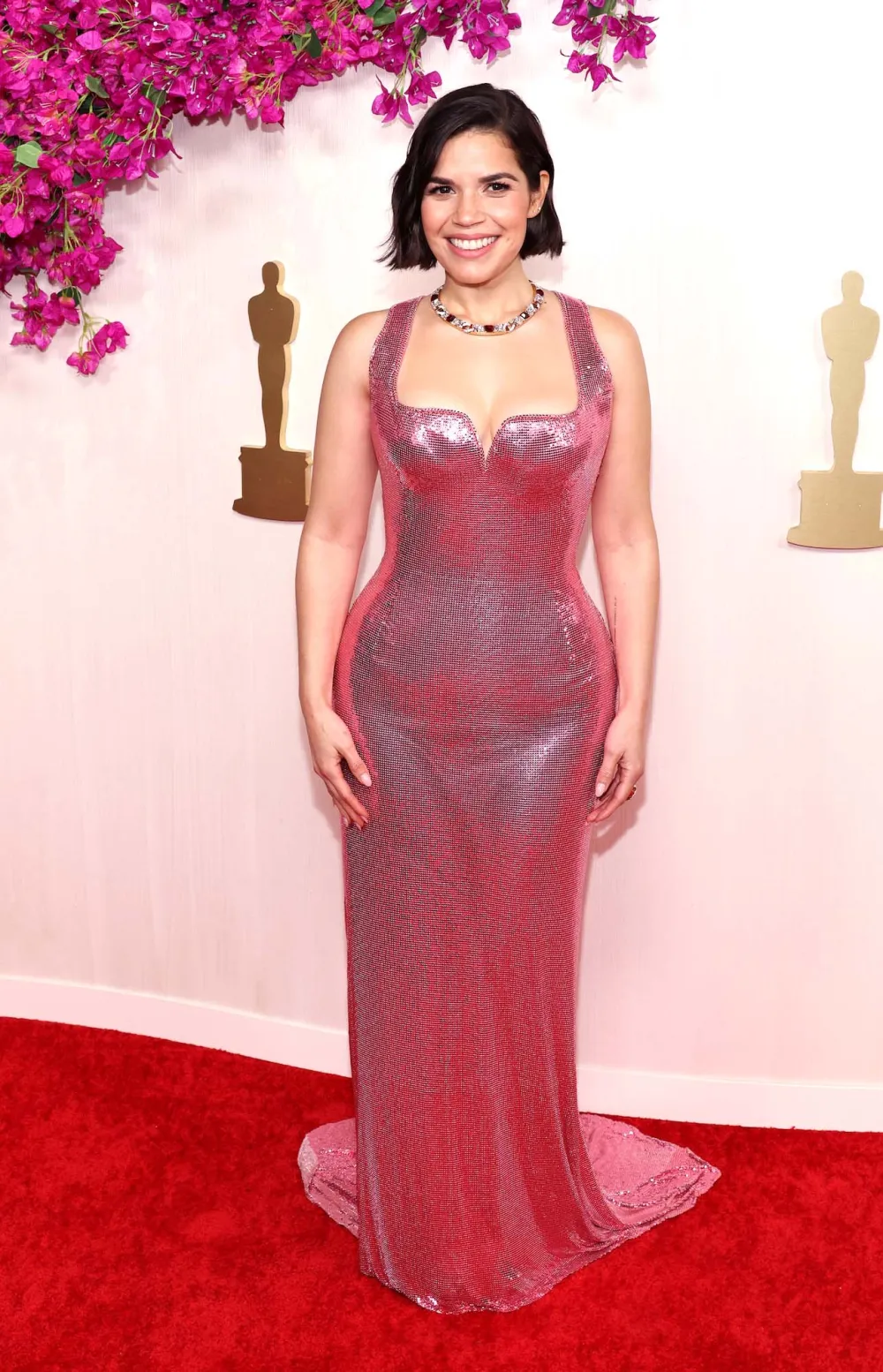 America Ferrera wearing custom Versace