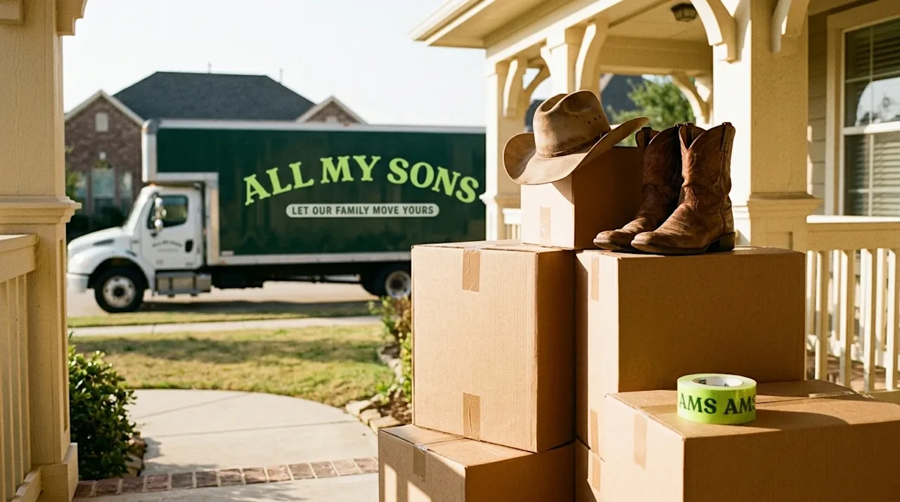 Candid, documentary-style lifestyle photography representing a move to Texas. On the welcoming front porch of a charming subu