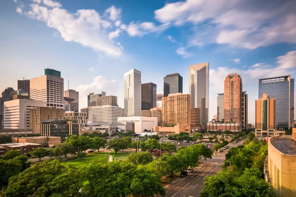 Houston, TX skyline at daytime. Image from iStockPhoto.