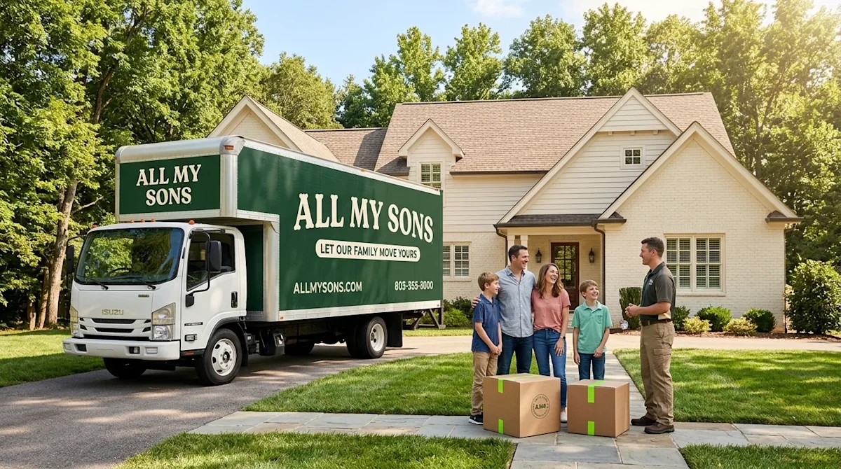 Professional marketing photography of a welcoming suburban home in Murfreesboro on a beautiful, sunny day with ideal moving w