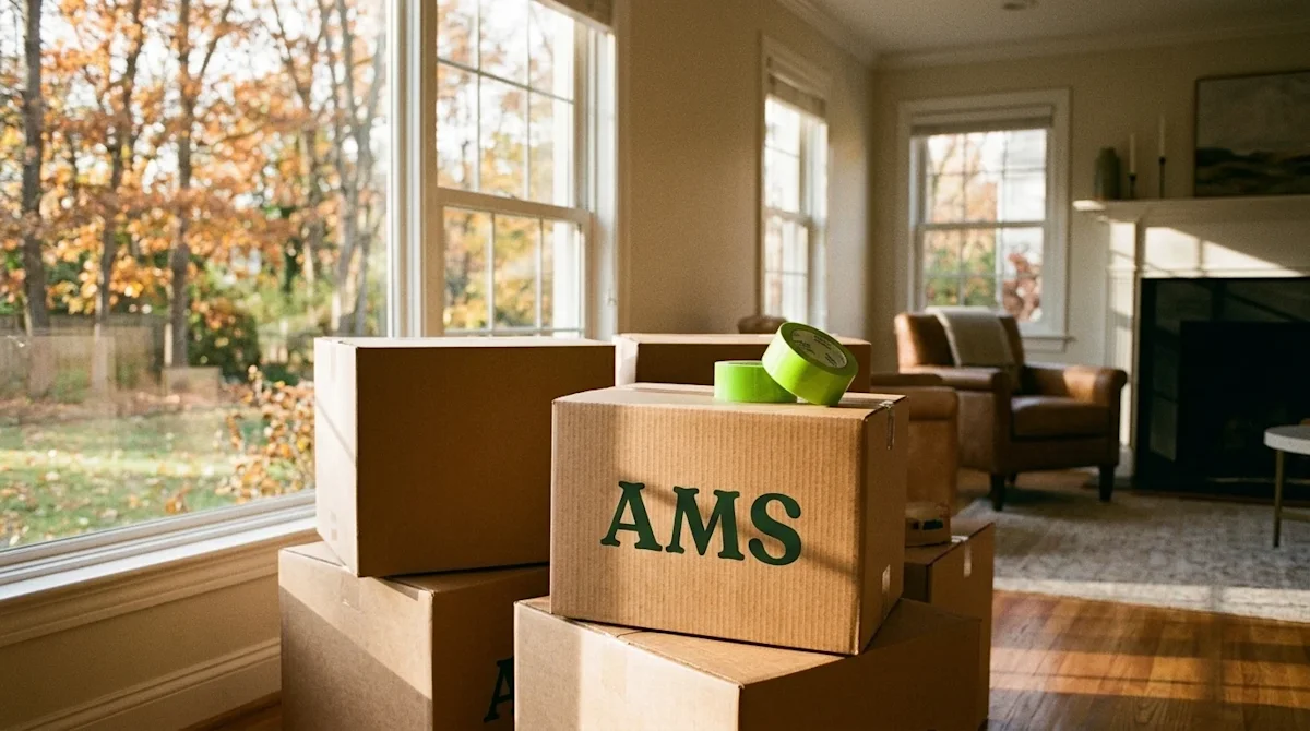 High-quality lifestyle photography, shot on 35mm film with warm, natural autumn lighting. A cozy, inviting living room settin