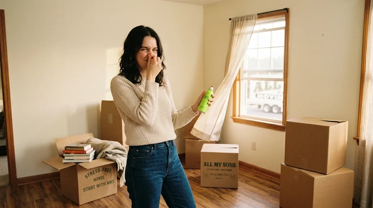 Candid lifestyle photography, shot on 35mm film with a warm, nostalgic vintage aesthetic and slight film grain. A young woman