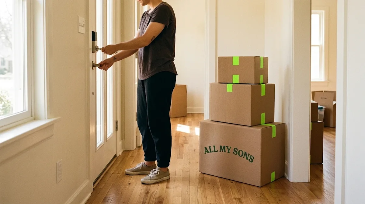 Candid lifestyle photography, 35mm film aesthetic, warm and authentic lighting with a slight film grain. Inside the welcoming