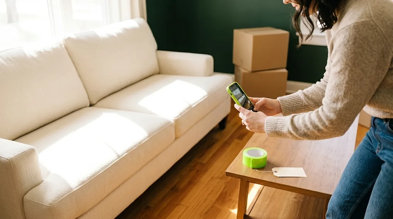 Clear and professional marketing photography. A candid, warm lifestyle shot of a casually dressed person taking a picture of