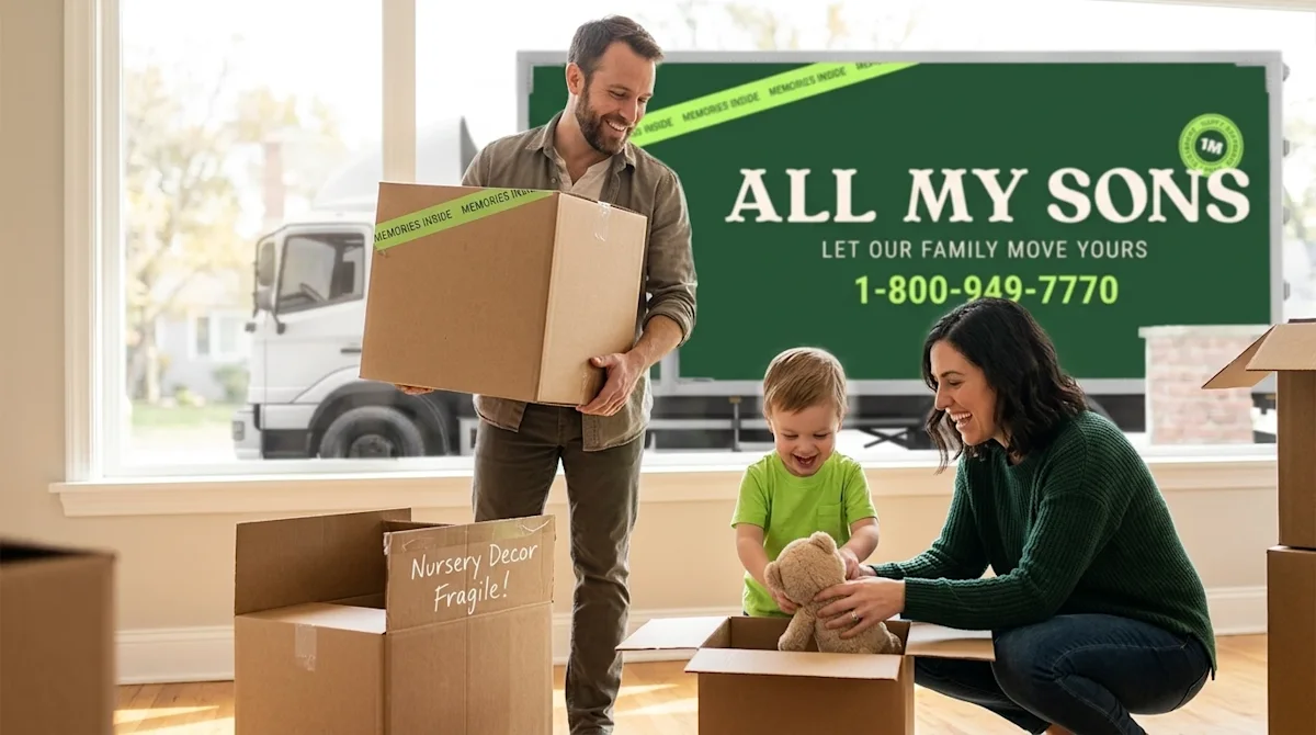 Professional marketing lifestyle photography, full-bleed, no digital borders or frames. A candid, heartwarming shot of a happ