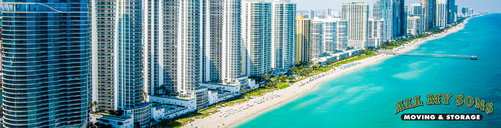 condos and hotels along miami beach in florida