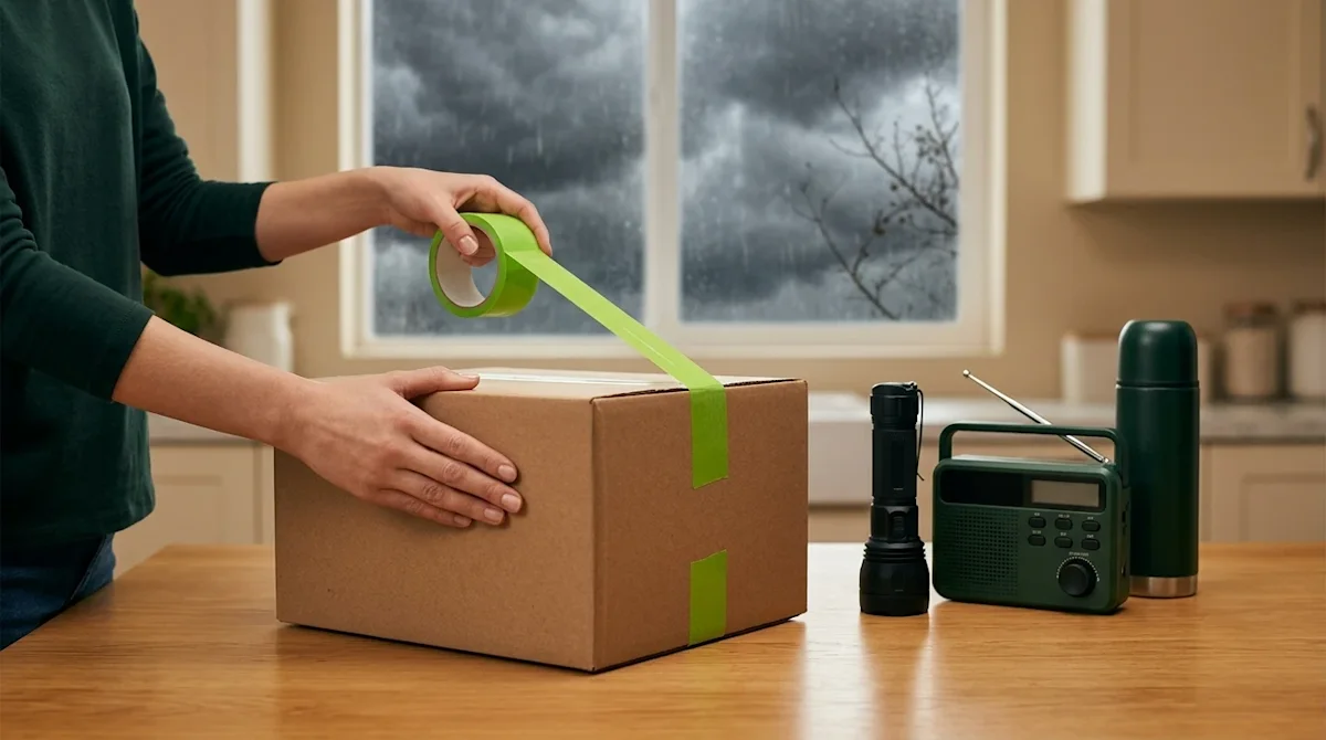 Professional marketing photography, clear and high-resolution. A close-up, warm and reassuring shot of hands carefully securi