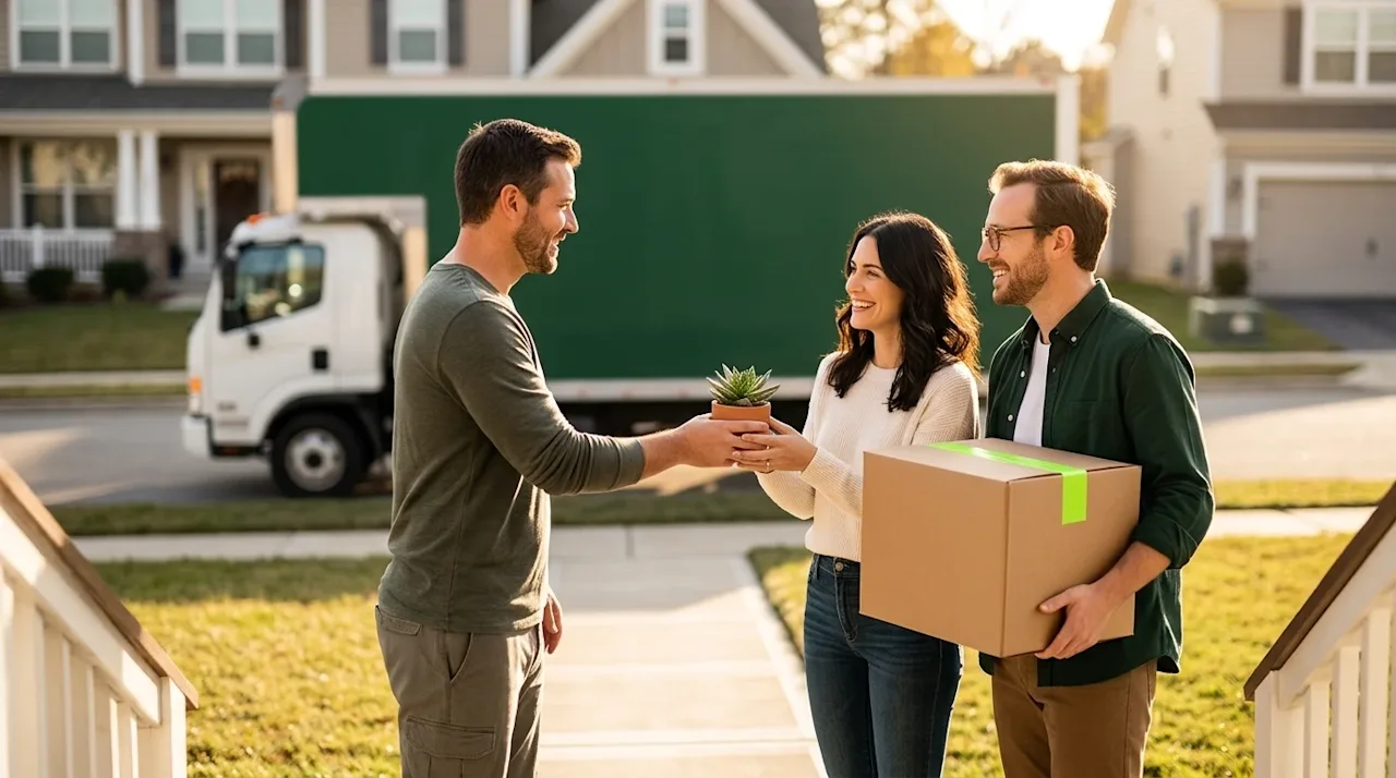 Professional marketing photography, clear and borderless hero image for a blog. A warm, candid interaction representing a 'Ne