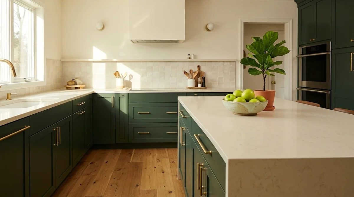 Clear and professional marketing photography of a beautifully upgraded, high-value home interior. The scene features a newly