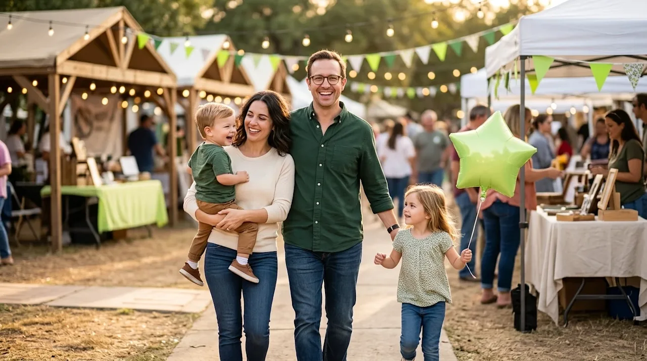 Professional marketing photography, edge-to-edge image with no borders, frames, or digital graphics. A candid, joyful family