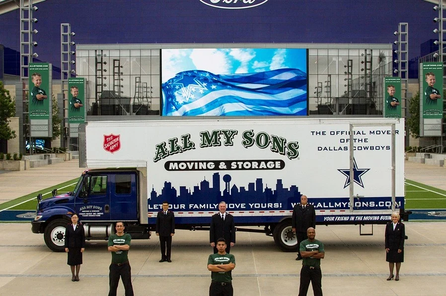All My Sons is the proud official mover of the Dallas Cowboys among other prominent organizations and teams.