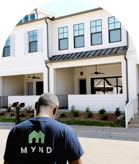 Mynd agent in front of a Mynd Property